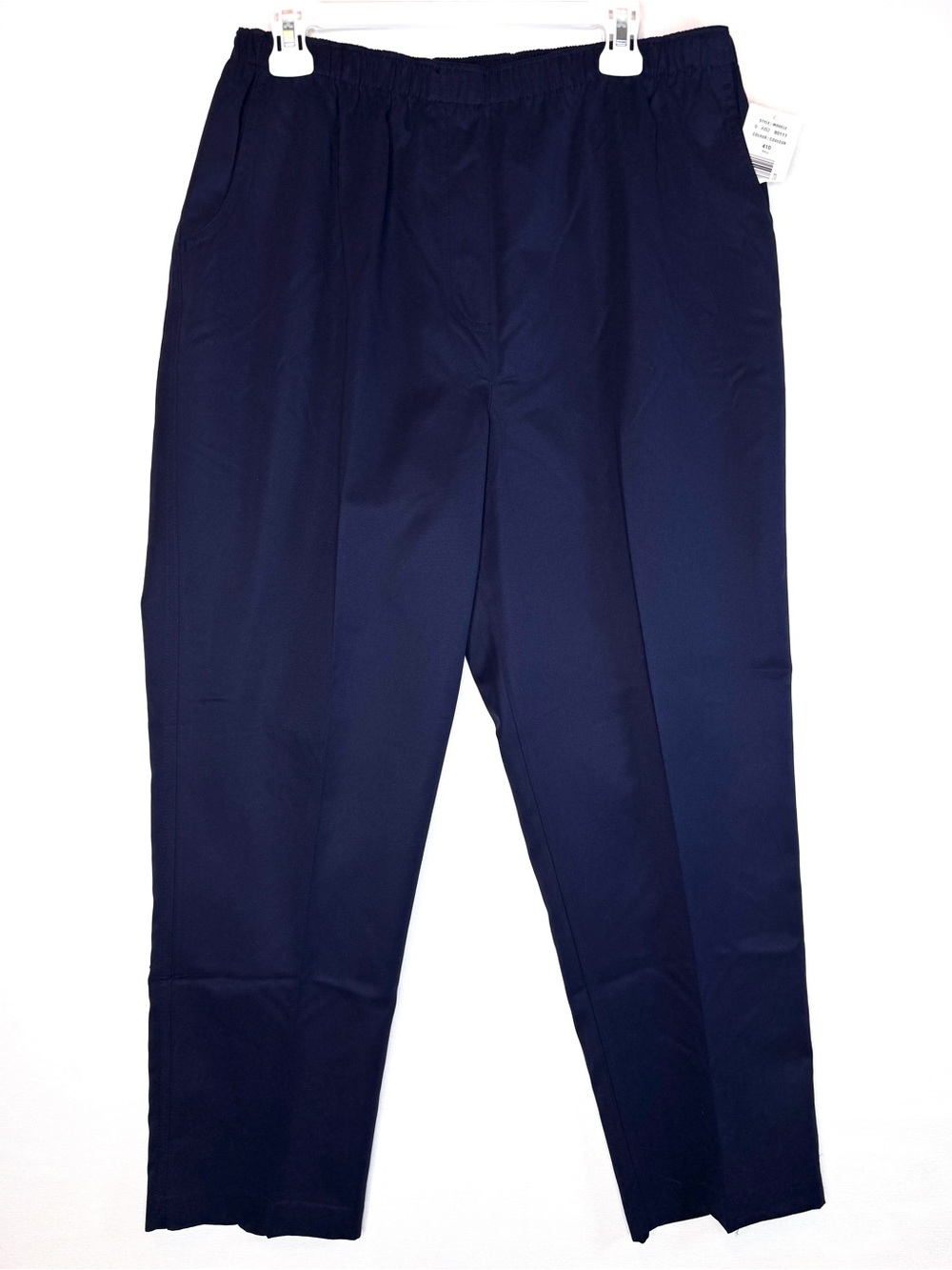 Allison Daley NWT Pull On Pants size 16 classic elastic waist navy blue straight